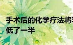 手术后的化学疗法将罕见的肾癌复发的风险降低了一半