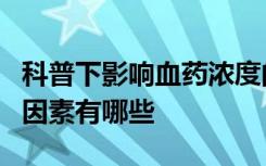 科普下影响血药浓度的主要因素与药物效应的因素有哪些