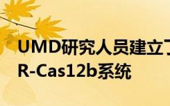 UMD研究人员建立了一种新的可行的CRISPR-Cas12b系统