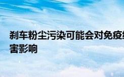 刹车粉尘污染可能会对免疫细胞产生与柴油机废气同样的有害影响