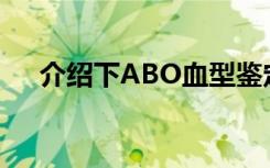 介绍下ABO血型鉴定的临床意义是什么