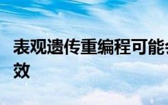 表观遗传重编程可能会显着提高免疫疗法的功效