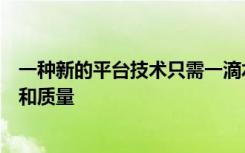 一种新的平台技术只需一滴水和几分钟即可评估水的安全性和质量