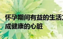 怀孕期间有益的生活方式和营养有助于孩子养成健康的心脏