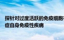 探针对过度活跃的免疫细胞有所启发有助于检测治疗某些癌症自身免疫性疾病