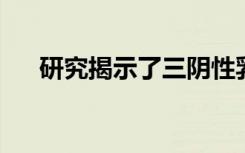 研究揭示了三阴性乳腺癌目标的新作用