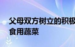 父母双方树立的积极榜样促进了3至5岁儿童食用蔬菜