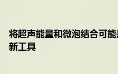 将超声能量和微泡结合可能是对抗心血管疾病和癌症的一种新工具