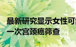 最新研究显示女性可能只需要每5至10年进行一次宫颈癌筛查