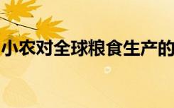 小农对全球粮食生产的重要性超过以往的思路