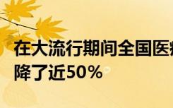 在大流行期间全国医疗保健专业人士的收入下降了近50％