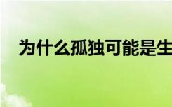 为什么孤独可能是生存和长寿的最大威胁