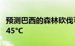 预测巴西的森林砍伐可导致当地气温升高至1.45°C