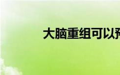 大脑重组可以预测语言的产生