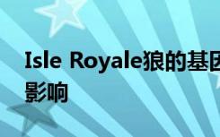 Isle Royale狼的基因组学揭示了近亲繁殖的影响