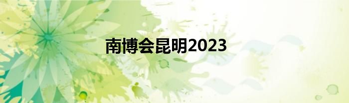 南博会昆明2023