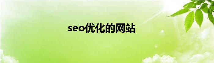 seo优化的网站