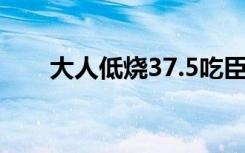 大人低烧37.5吃臣功再欣行不行？吃